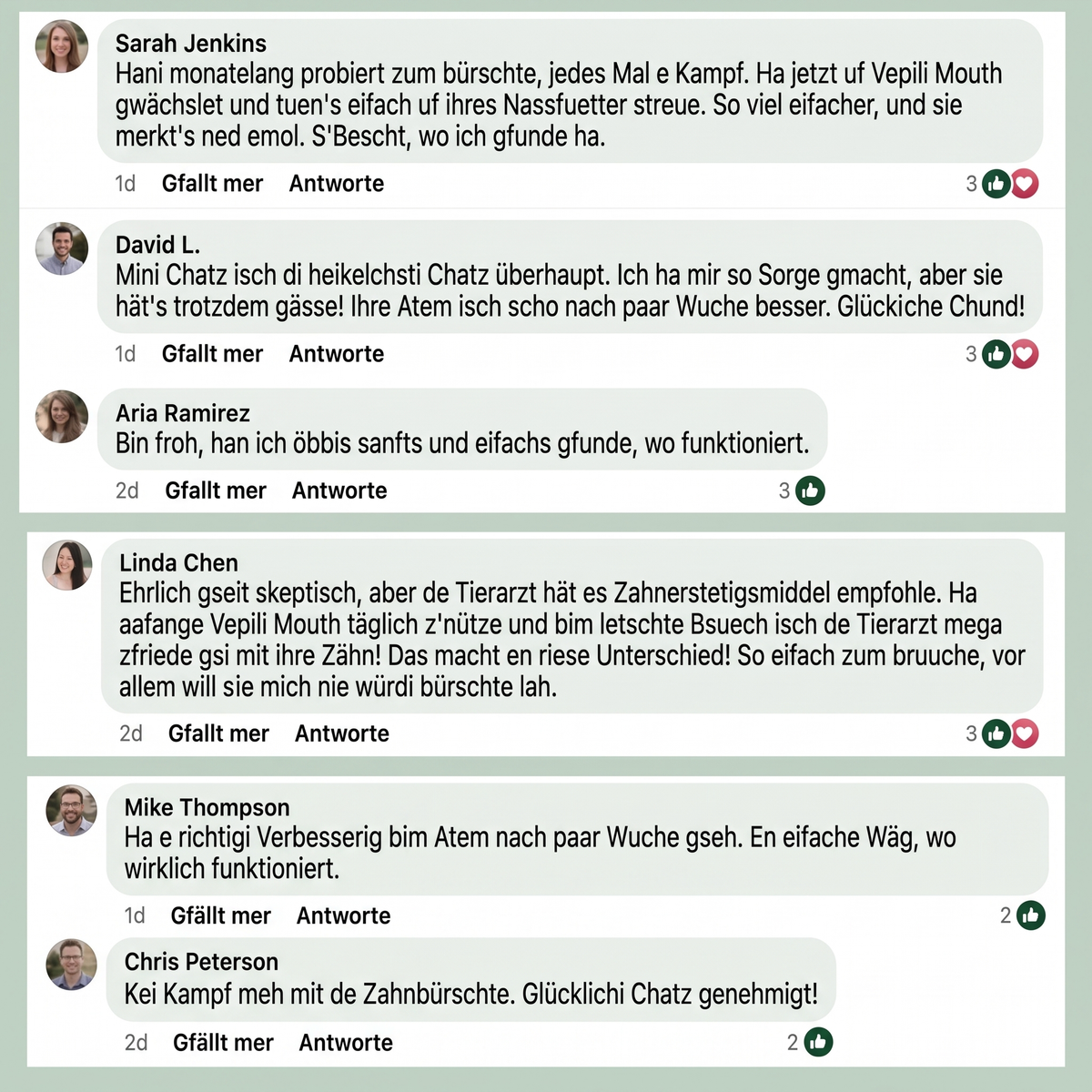 2x Vepili Zahn- & Maulpflege für Katzen – frischer Atem ohne Zähneputzen